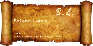 Balent Laura névjegykártya